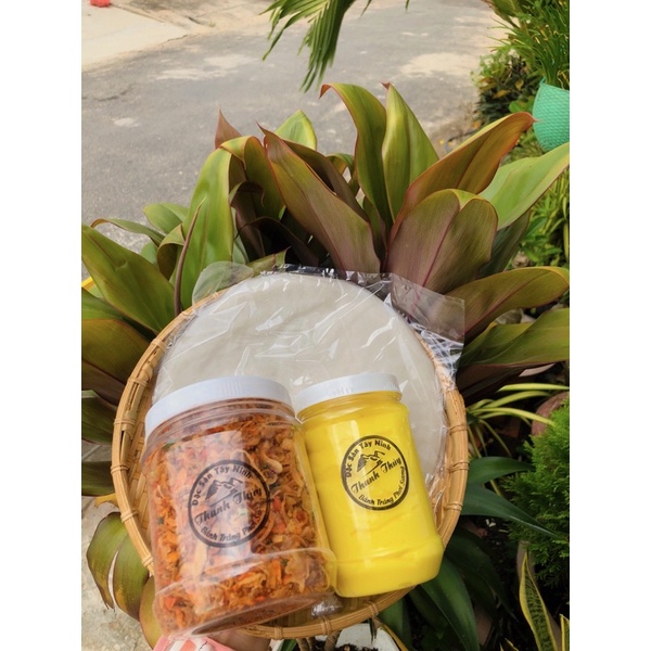 COMBO TO NHẤT HỆ ĂN VẶT - BÁNH TRÁNG PHƠI SƯƠNG MUỐI TÉP HÀNH PHI