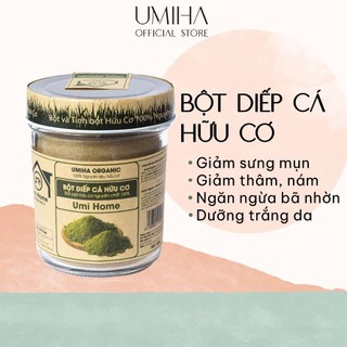 Bột diếp cá nguyên chất umiha 135g - dùng cho đắp mặt dưỡng trắng da loại bỏ mụn hiệu quả
