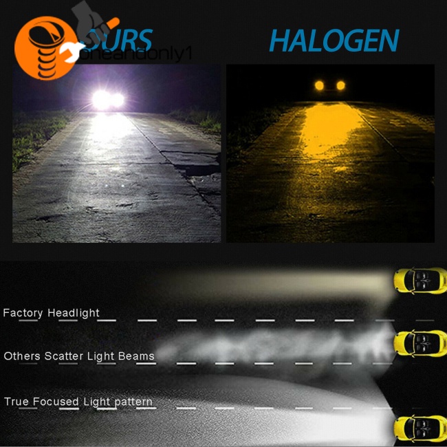 Set 2 Bóng Đèn Pha H7 110w 30000lm Siêu Sáng 6000k Ánh Sáng Trắng Dành Cho Ô Tô