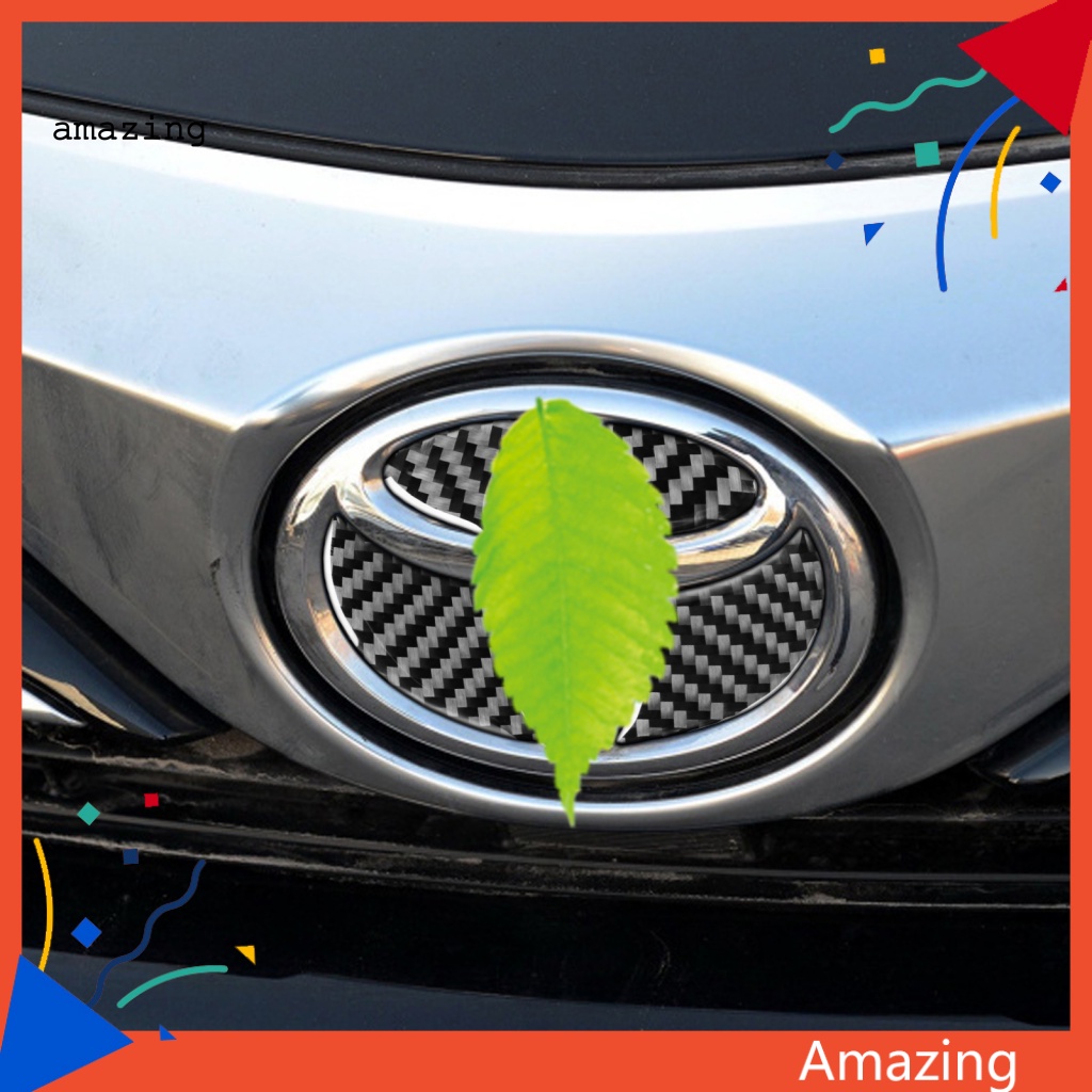 Bộ 4 Miếng Dán Logo Phía Trước Chống Ăn Mòn Cho Toyota Corolla 2014-2018