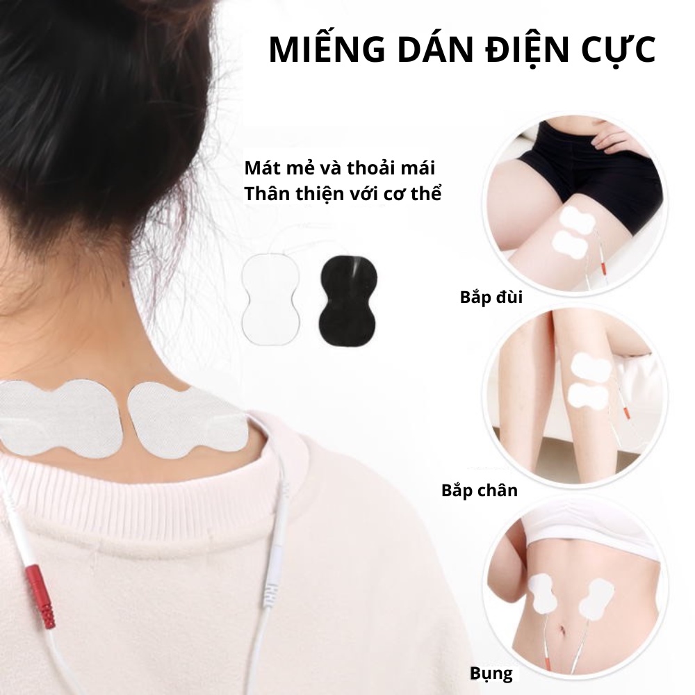 Combo Miếng Dán Điện Cực Của Máy Massage Châm Cứu Chân Và Toàn Thân Bằng Xung Điện Nevato NVE1310