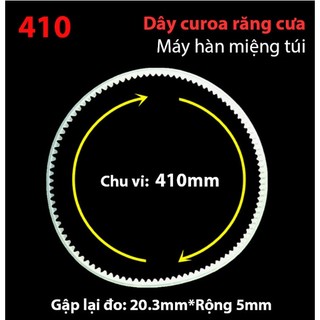 Dây curoa máy hàn miệng túi liên tục - Propack
