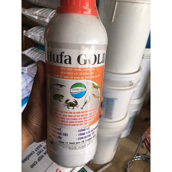 Hufa gold tăng trọng , phòng ốp ,làm tôm lột , chuyên cho tôm sú , thẻ , công nghiệp công ty thanh hoa