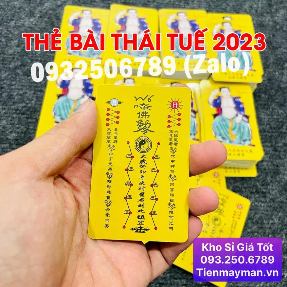 ⭐HÓT⭐ Thẻ Bài Thái Tuế 2023 Bỏ Bóp Ví Cho Người Tuổi : Mão-Thìn-Dậu-Ngọ-Tý [THẺ NHỰA VÀNG]