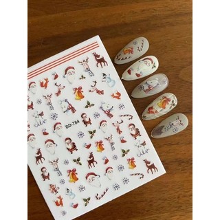 Sticker nail Noel,hình dán trang trí móng tay Noel