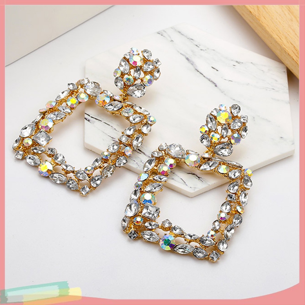 Khuyên tai đính đá phong cách Bohemian dành cho nữ