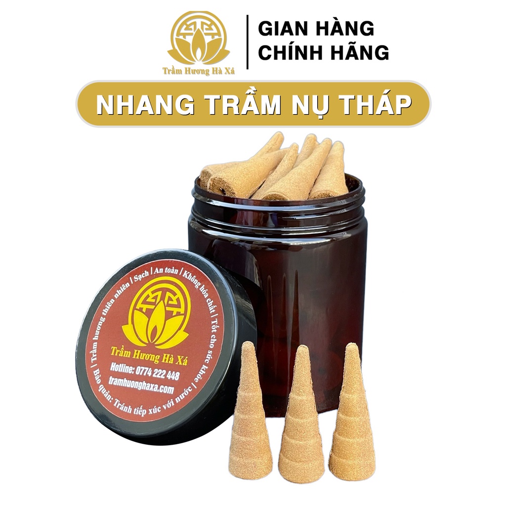 Nhang trầm hương nụ tháp xông nhà tẩy uế HÀ XÁ đồ thờ cúng phong thủy