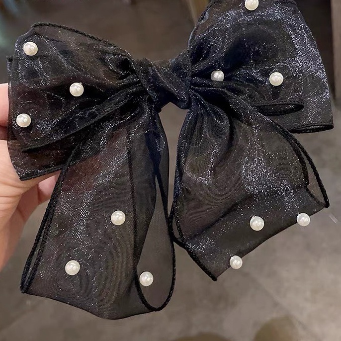 Cặp tóc nơ voan phồng, cặp tóc nữ tính cho bạn gái đáng yêu tiểu thư nhẹ nhàng - Y269