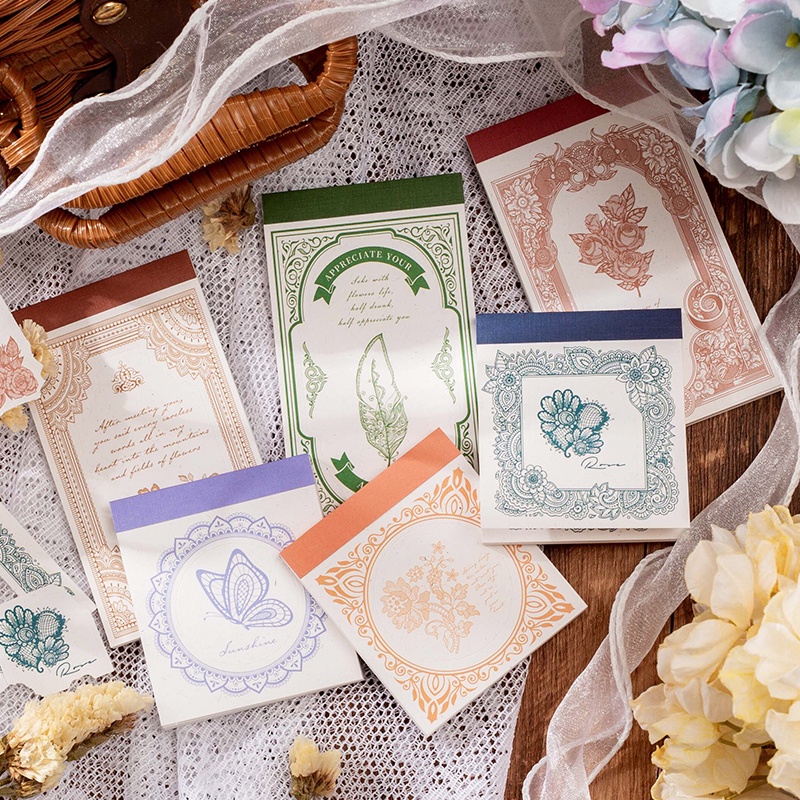 Mr. Paper 6 phong cách 30 vé/túi Ghi chú Chiếc váy bông cổ điển grace lưng Lều của bàn tay Vật liệu ZaoJing DaDe Giấy thông báo