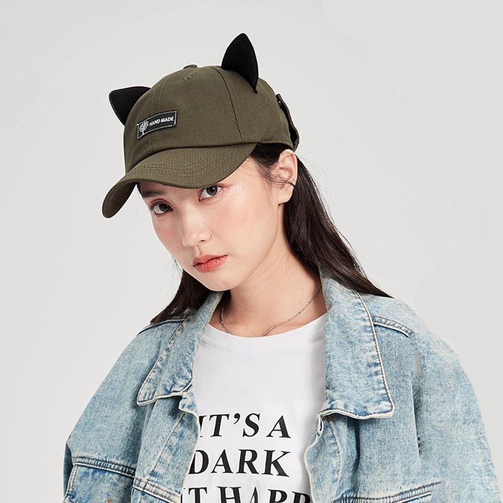 AROMA Mũ Phi Công Che Nắng Hình Tai Mèo Đeo Kính Râm Kiểu Hàn Quốc Cá Tính Thích Hợp Làm Quà Tặng Cho Cặp Đôi