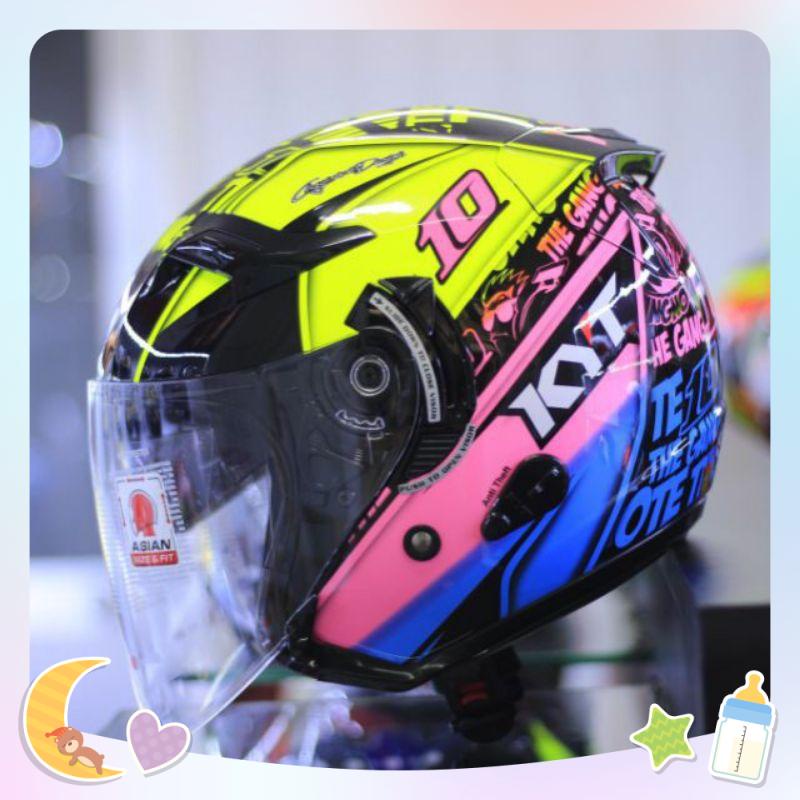 Nón bảo hiểm KYT 3/4 , Mũ bảo hiểm KYT 3/4 Venom Thitipong hàng chính hãng