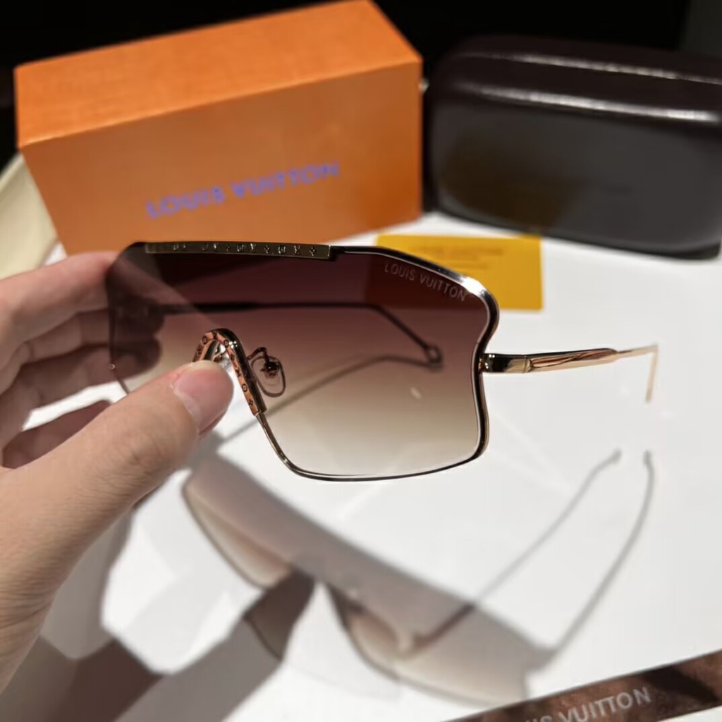 Kính Mát LV Gọng Kim Loại Phong Cách Vintage Sang Trọng Cho Nam Và Nữ