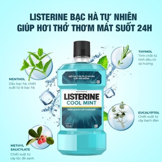Nước Súc Miệng Listerin Cool Mint.