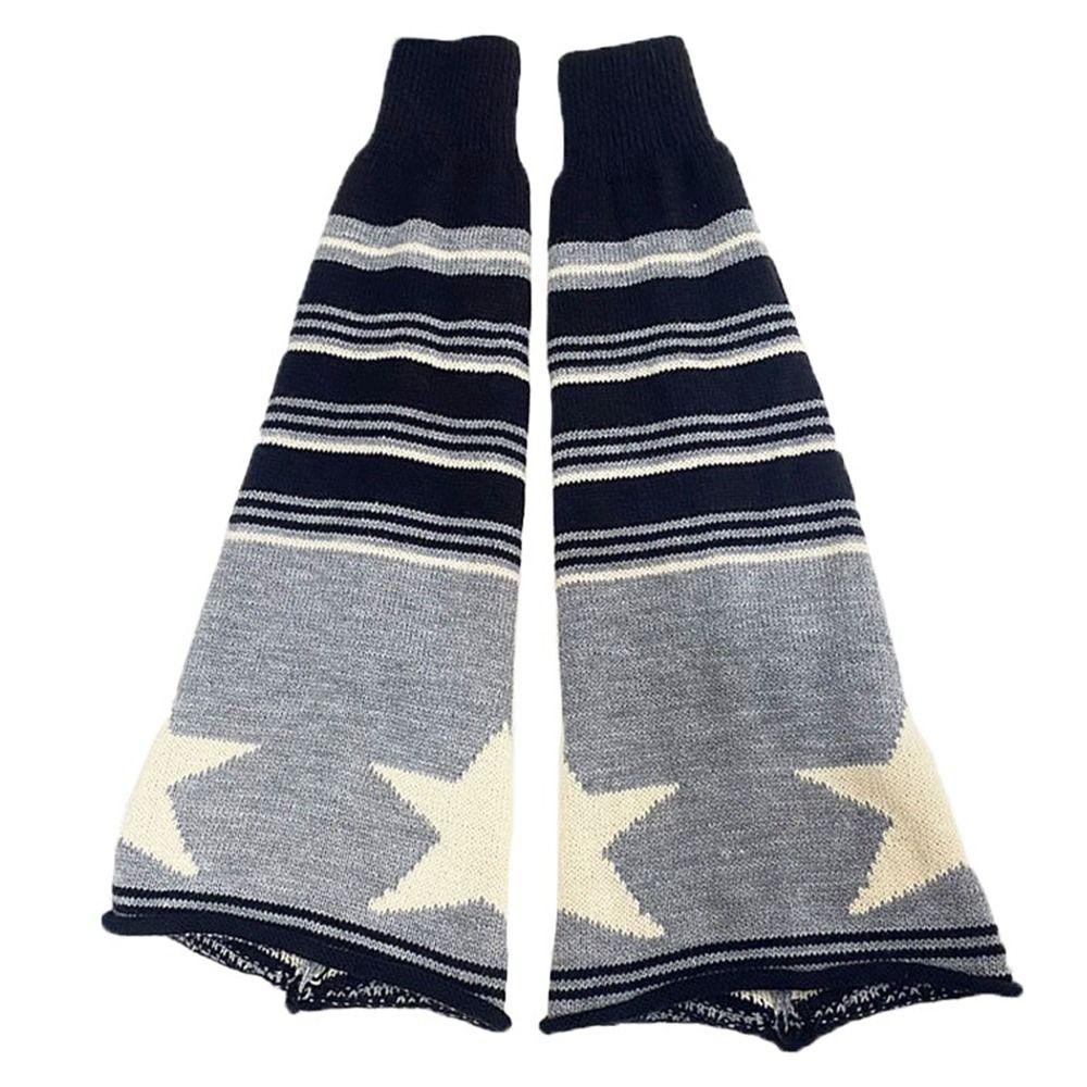 Vớ Ống Chân Dệt Kim Họa Tiết Kẻ Sọc Hai Mặt Thời Trang Thu Đông Phong Cách Gothic Ngọt Ngào Dành Cho Bạn Nữ VANES1