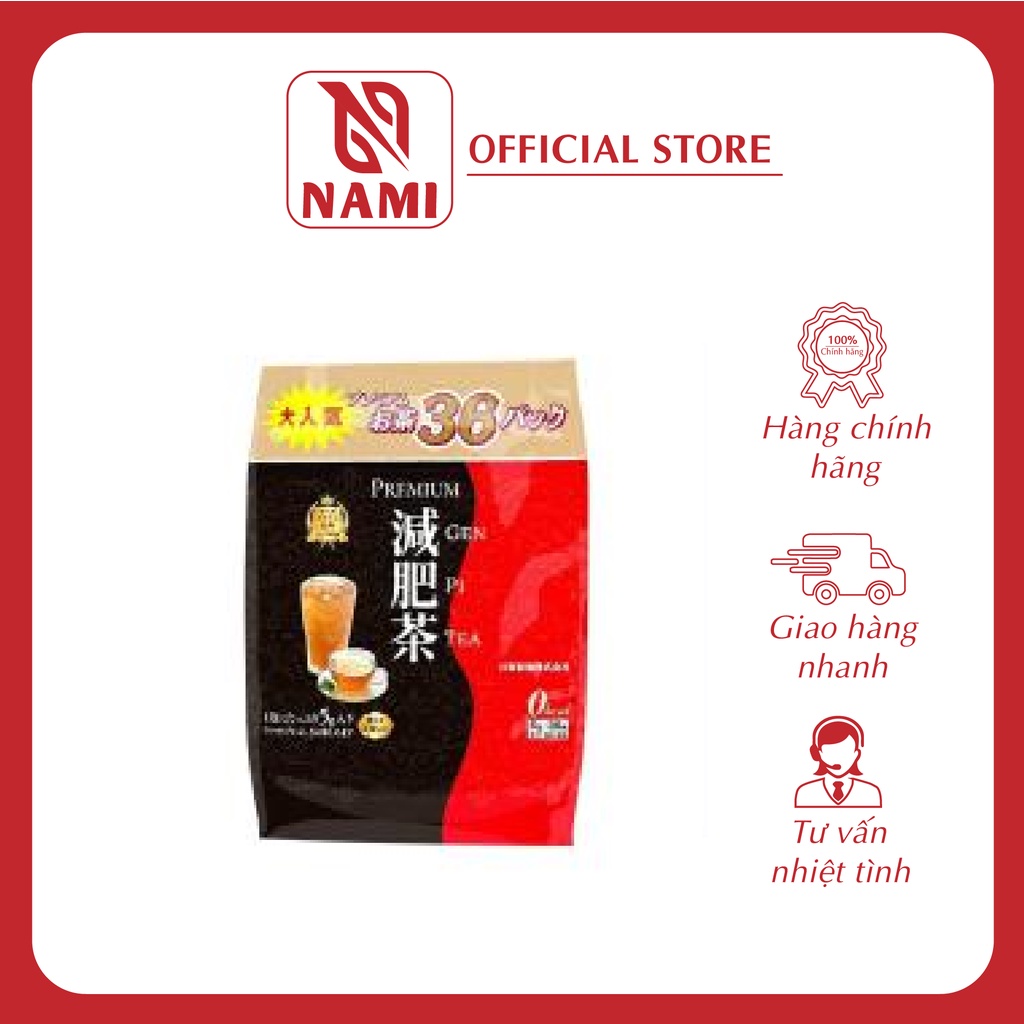 Chuẩn Nhật Trà Giảm Cân PREMIUM GENPI TEA, Hỗ Trợ Giảm Mỡ Thừa, Thải Độc