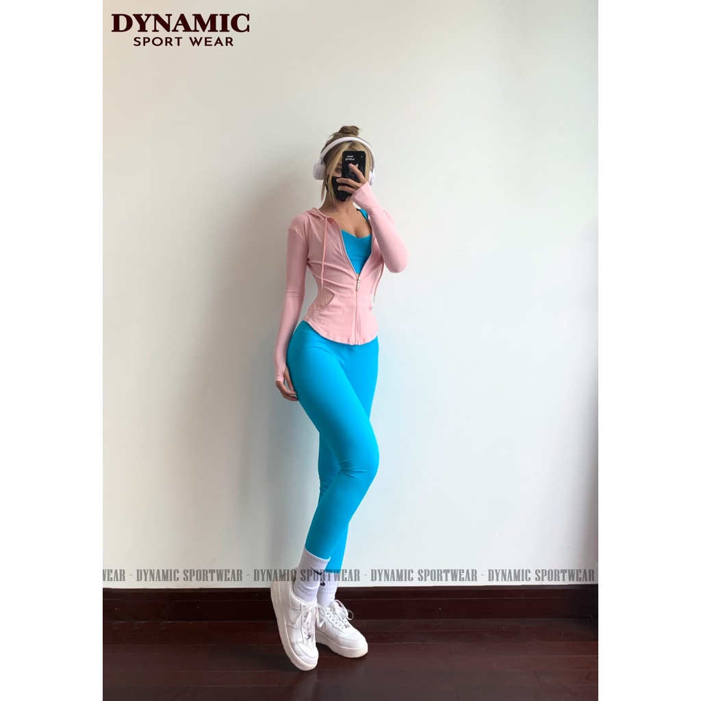 Áo khoác mũ thể thao tập gym, yoga nữ M01