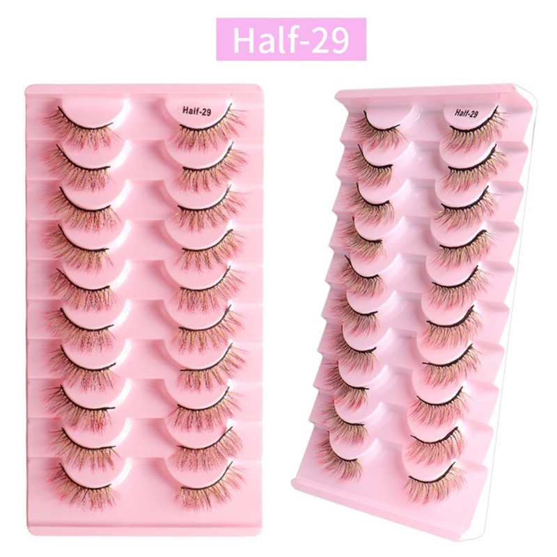 Set 10 Cặp Lông Mi Giả Cong Trang Điểm Cho Nữ YOUYO