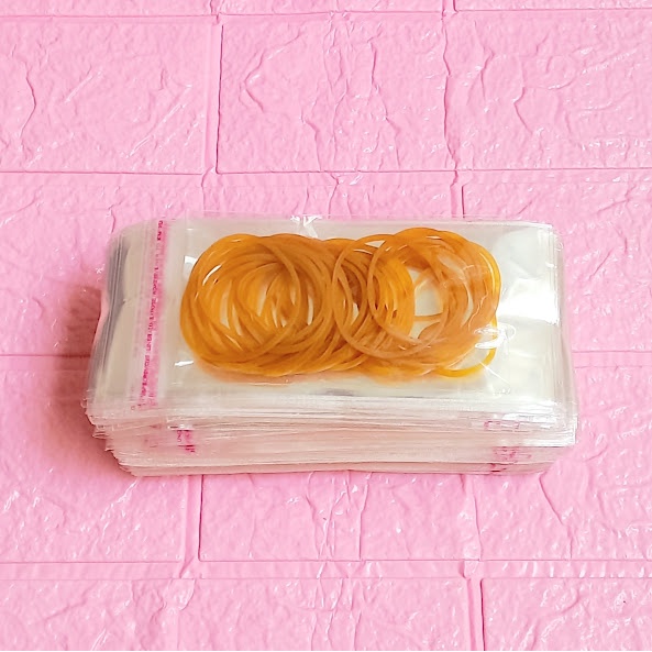 100g  Túi Opp dán mép 6x10cm  - Túi nilon băng keo dán miệng