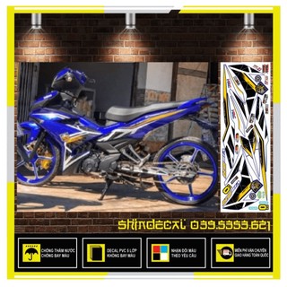 Tem rời exciter 150 y15zr dán xe xanh gp -
