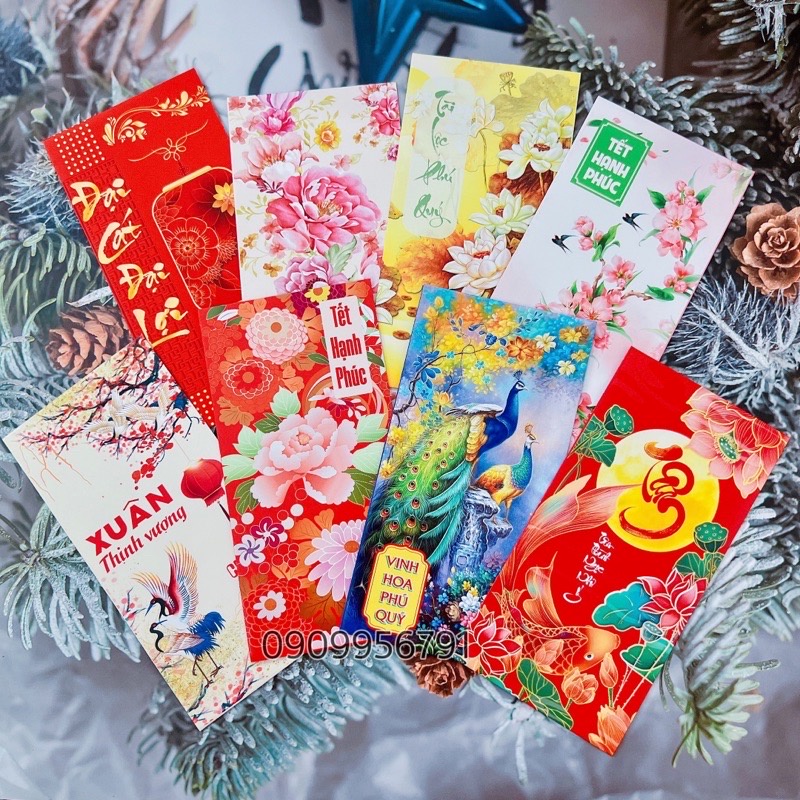 Lẻ 1 Cái Bao Lì Xì Giấy C150 Bóng Dày