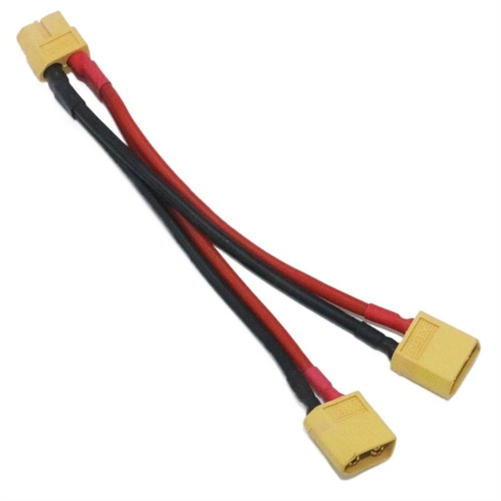 Dây Cáp Nối Pin Song Song XT60 Chữ Y Một Đầu Cắm Sang Hai Cổng Cắm XT60 Bằng Silicone