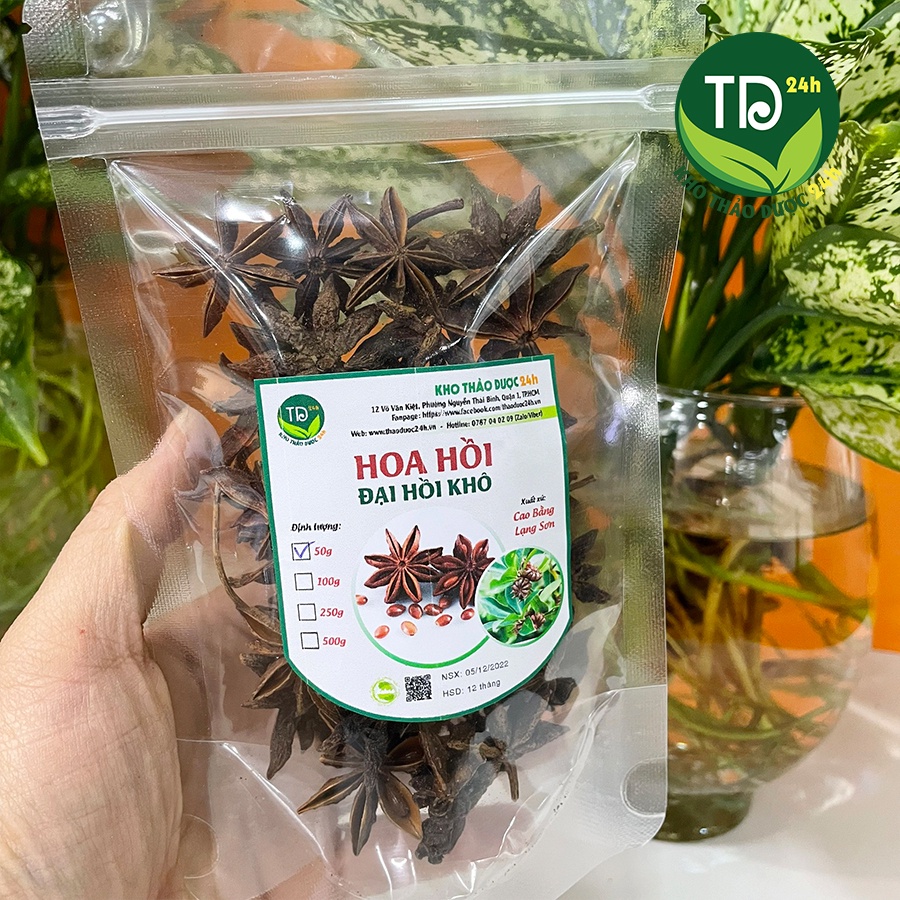 [500 gram] Hoa hồi Lạng Sơn (đại hồi), làm gia vị thơm ngon, đậm đà | Kho thảo dược 24h