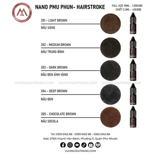 [CHÍNH HÃNG] Mực Nano PMU Phun Xăm Mày Môi Mí