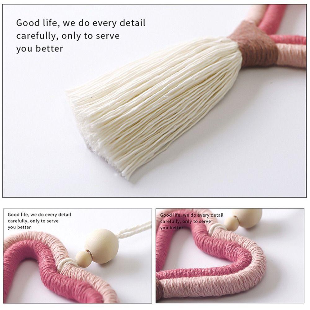 Bộ 2 Dây Thừng Cotton Phong Cách Bắc Âu Treo Kính Chiếu Hậu Xe Hơi