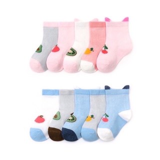 (Set 5 Đôi) Tất Lưới Cao Cổ Cho Bé
