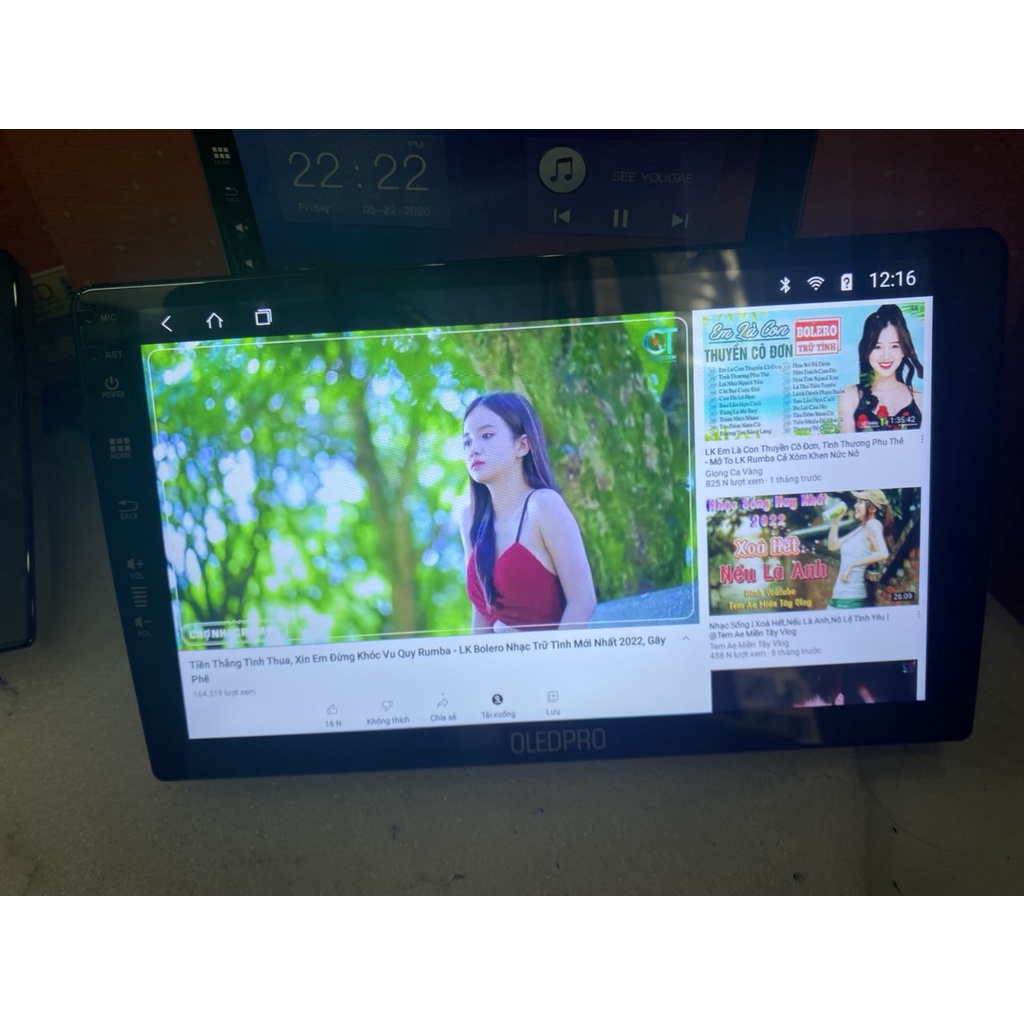 Bộ màn hình OLEDPRO A5, A3 cho xe TOYOTA FORTUNER 2010-2015, trọn bộ màn hình, mặt dưỡng,dây nguồn zin theo xe
