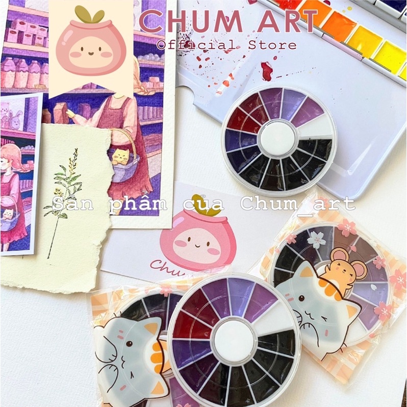 Chum Art Pocket màu nước maries tone Xanh Lá