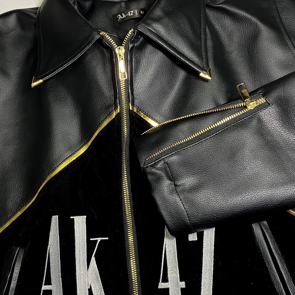 Áo khoác Da Cigarette đen - Black Cigarette Leather Jacket