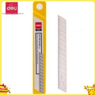 1 hộp 10 chiếc Lưỡi dao rọc giấy 30 độ DELI - 2015, 36 hộp tặng 2 hộp