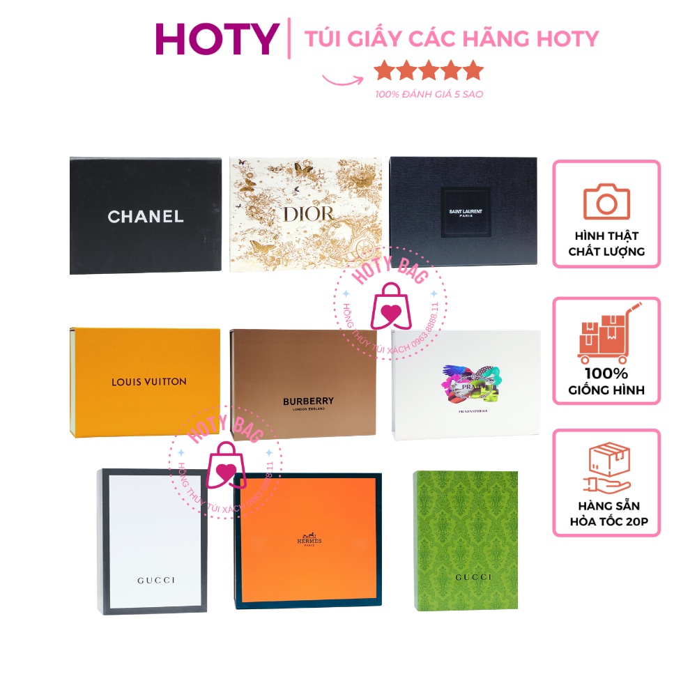 Hộp Giấy Nam Châm Các Hãng Có Sẵn Hình Thật Túi Xách Nữ