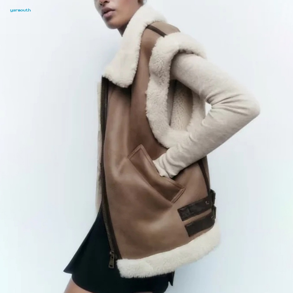Áo Khoác Giả Lông Thú Thời Trang Mùa Đông Ấm Áp