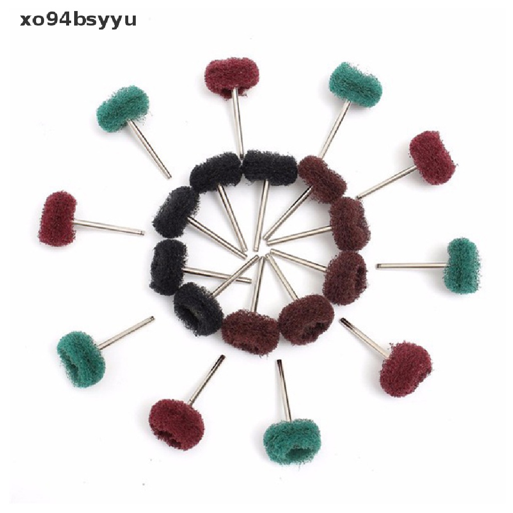 Set 10 Chổi Đánh Bóng Mini xo94bsyyu Kèm Trục 3mm
