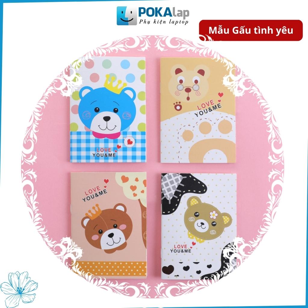 Sổ tay ghi chú mini đa năng POKA70 họa tiết dễ thương, nhỏ gọn, bỏ túi tiện lợi dùng cho văn phòng, trường học (Giao ngẫ