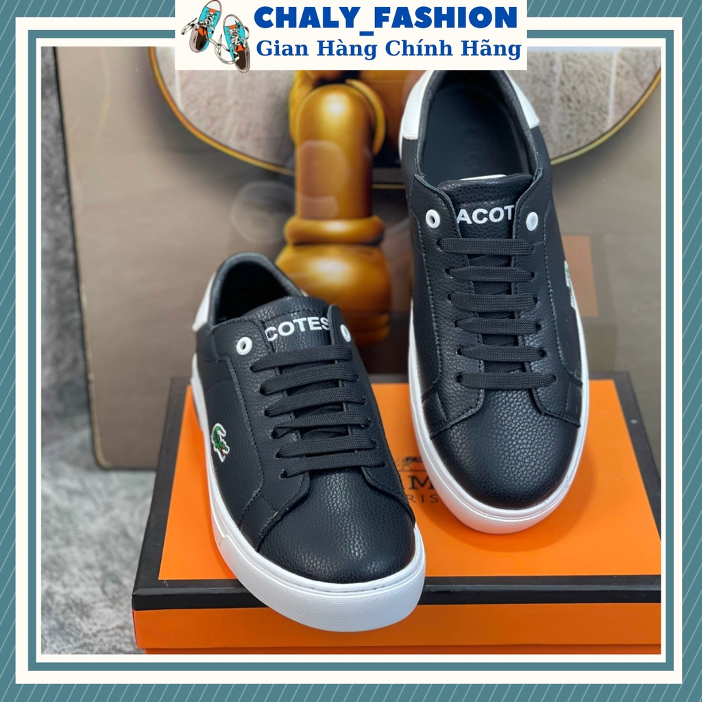 Giày nam lacoste Chaly_Fashion, Giày lacoste da thật , chất liệu cao cấp from dáng siêu đẹp, rất dễ phối đồ