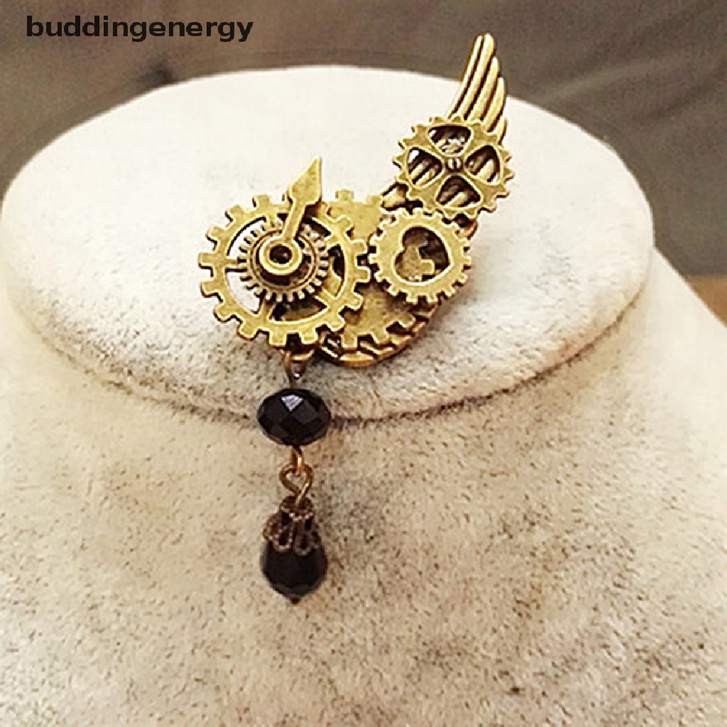 Ghim Cài Áo Hình Đôi Cánh Bánh Răng Steampunk Phong Cách Punk Gothic Cổ Điển Cho Nam Và Nữ