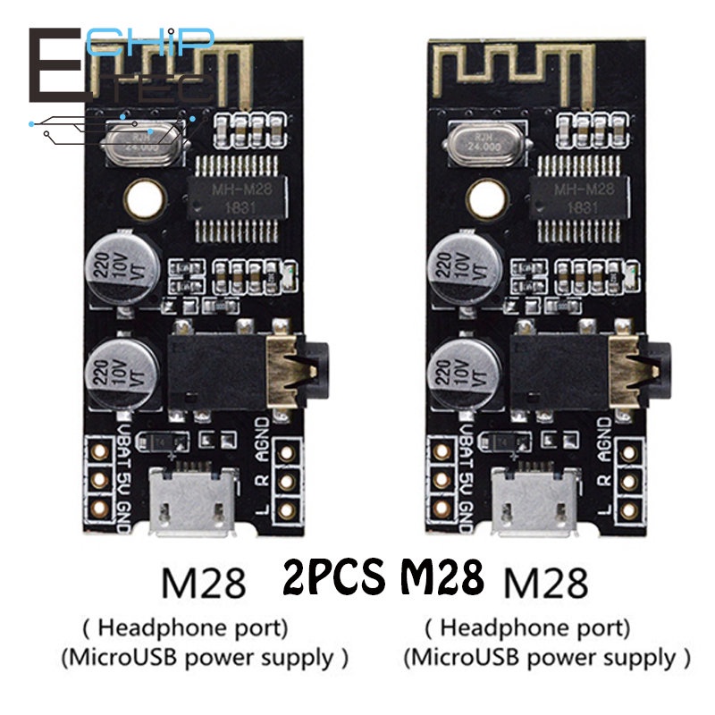 Set 2 Bảng Mạch Nhận Tín Hiệu bluetooth 4.2 mp3 m28 mp3 Chuyên Dụng