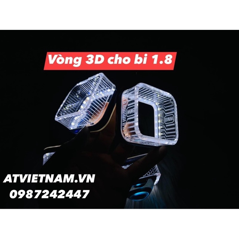 Vòng BMW 3D vuông cho bi Led 1.8 - Vòng 3D cho bi Kenzo M18