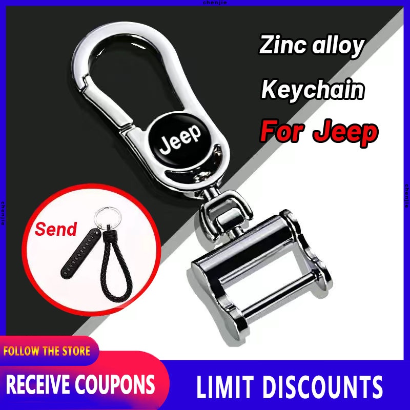 High quality Car Keychain Car Logo Keyring Car Keychain Key Pendant Motorcycle Keychain For Jeep Wra