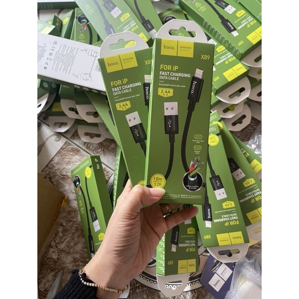 Cáp sạc hoco x89 dành cho micro và i-p
