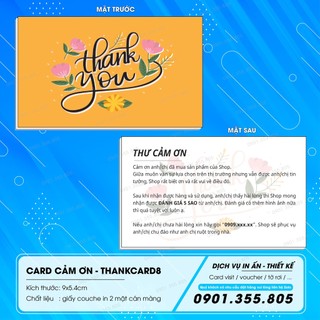 500 thẻ cảm ơn khách hàng - Mẫu 8