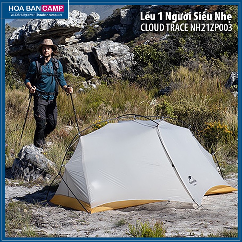 Lều 1 Người Siêu Nhẹ Cloud Trace NH21ZP003 | 10D