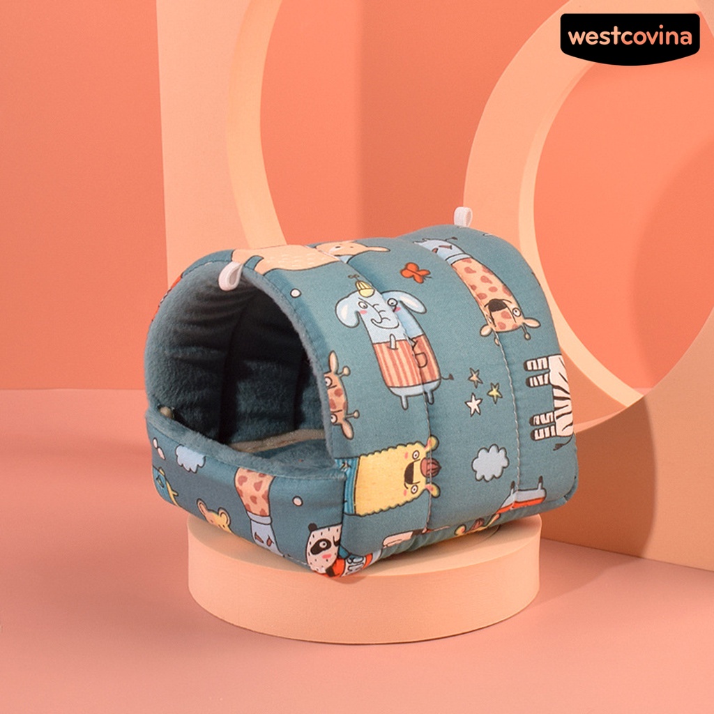 [COD]♘Tổ Cho Chuột Hamster Bán Mềm Mại Thoải Mái Giữ Ấm In Họa Tiết Voi