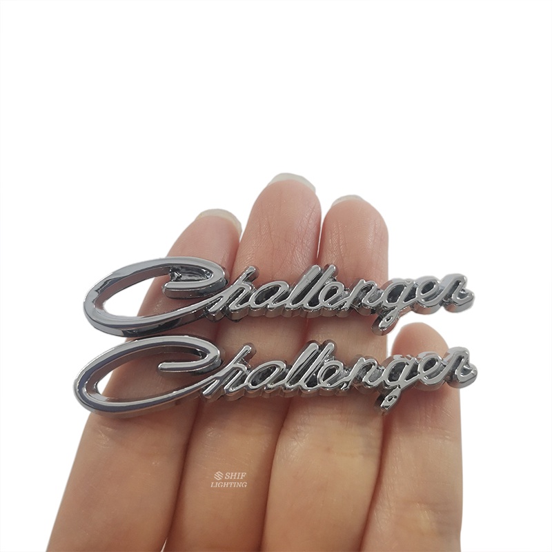 FENDER Set 2 Đề Can Dán Trang Trí Xe Hơi DODGE CHALLENGER Màu Vàng / Đỏ / Đen