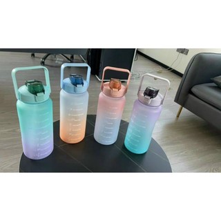 Bình nước 1 lít -2 lít chia vạch dễ thương .bình đựng nước thể thao