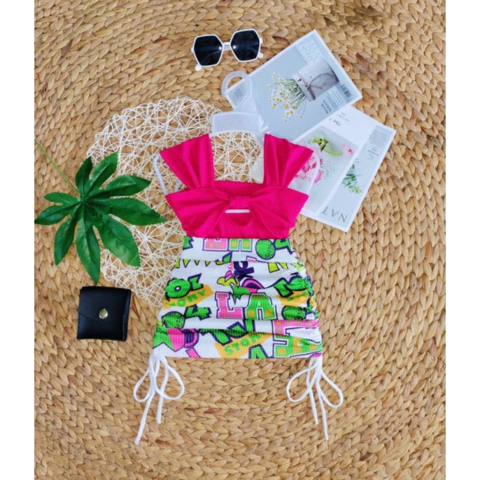 Set Áo Croptop Kết Hợp Chân Váy Rút