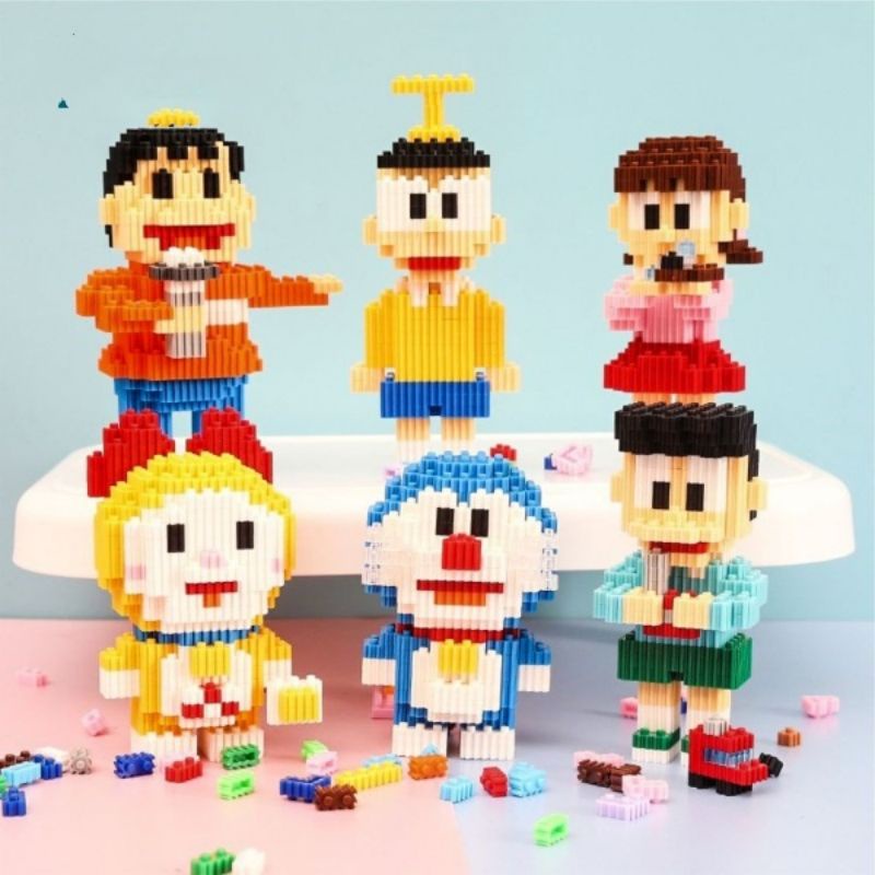 [ Hot ] Mô hình lắp ráp 3D các nhân vật phim hoạt hình Doraemon và những người bạn.
